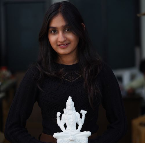 Handicraft Marble dust Lord Shiv ji Statue for Pooja, Car Dashboard I Shiva Idol I Bholenath I Mahakal I Adiyogi Statue I Office Table - Image 5