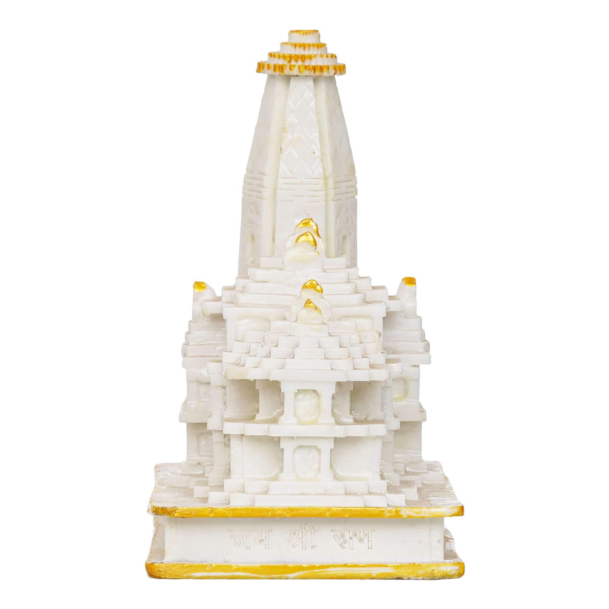 Ram Mandir | Jai Shree Ram JanamBhoomi Mandir, Religious, Mandir Murti, Ayodhya Model, for Home, Pooja Room, Puja, Temple | Marble Handcrafted- White - Image 2