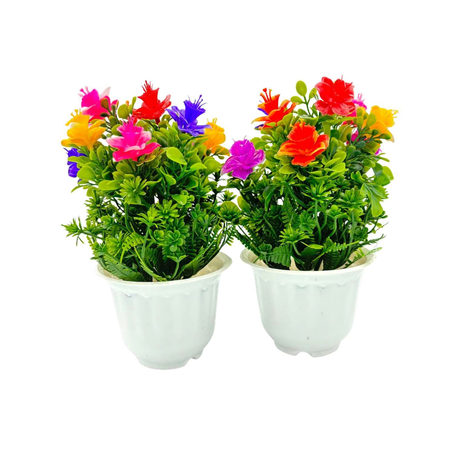 Artificial Plants with Pot Showcase Decoration Plants Flowers | Fake Plant | Artificial Plants for Home Decor Office Gifting Plants Decorative Potted Plants (RV-AP17) - Image 3
