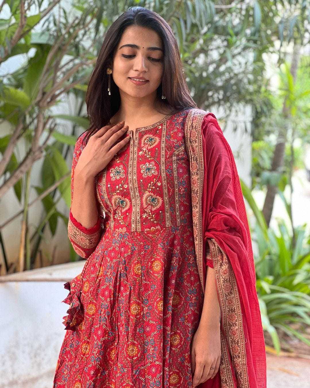 Charming in Cotton ? Embroidered Floral Printex Dress for Women (L) - Image 6